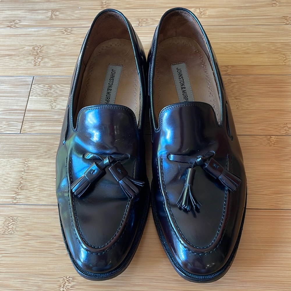 Johnston & Murphy Mens Aristocraft Loafers Tassel Dress Shoes 24 93630